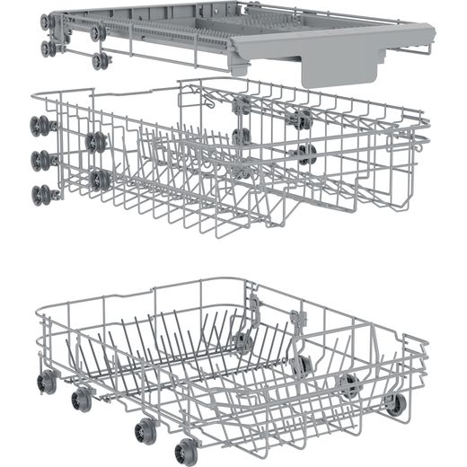 Hisense Slimline Dishwasher - Black - baskets shot